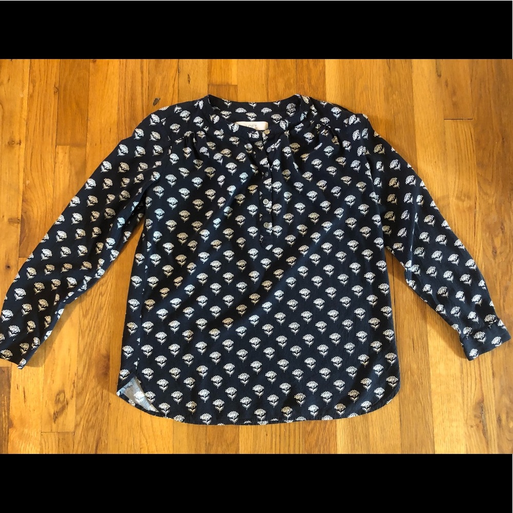 Loft Henley blouse, size XS